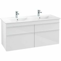 Villeroy & Boch Venticello Waschtischunterschrank XL 1253mm Mit 4 Auszügen Für Doppelwaschtisch Glossy White Weiß 7 Villeroy & Boch Venticello Waschtischunterschrank XL 1253mm Mit 4 Auszügen Für Doppelwaschtisch Glossy White Weiß -VILLEROY & BOCH shop 71494828 3