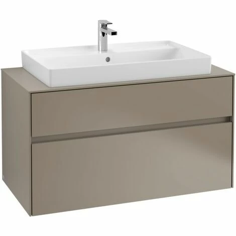 Villeroy & Boch Collaro Waschtischunterschrank 100cm mit 2 Auszügen und variabler Beckenposition Truffle Grey Mit Beleuchtung Mittig 80 cm Villeroy & Boch Collaro Waschtischunterschrank 100cm Mit 2 Auszügen Und Variabler Beckenposition Truffle Grey Mit Beleuchtung Mittig 80 Cm -VILLEROY & BOCH shop 71605382 2