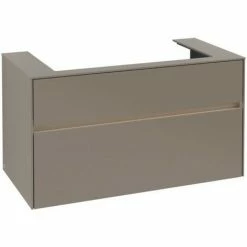 Villeroy & Boch Collaro Waschtischunterschrank 100cm Mit 2 Auszügen Und Variabler Beckenposition Truffle Grey Mit Beleuchtung Mittig 80 Cm 4 Villeroy & Boch Collaro Waschtischunterschrank 100cm Mit 2 Auszügen Und Variabler Beckenposition Truffle Grey Mit Beleuchtung Mittig 80 Cm -VILLEROY & BOCH shop 71605382 3