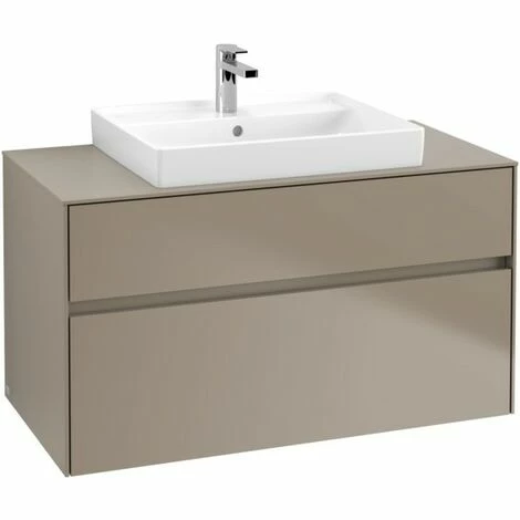 Villeroy & Boch Collaro Waschtischunterschrank 100cm mit 2 Auszügen und variabler Beckenposition Truffle Grey Mit Beleuchtung Mittig 60 cm Villeroy & Boch Collaro Waschtischunterschrank 100cm Mit 2 Auszügen Und Variabler Beckenposition Truffle Grey Mit Beleuchtung Mittig 60 Cm -VILLEROY & BOCH shop 71605387 2