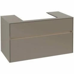 Villeroy & Boch Collaro Waschtischunterschrank 100cm Mit 2 Auszügen Und Variabler Beckenposition Truffle Grey Mit Beleuchtung Mittig 60 Cm 4 Villeroy & Boch Collaro Waschtischunterschrank 100cm Mit 2 Auszügen Und Variabler Beckenposition Truffle Grey Mit Beleuchtung Mittig 60 Cm -VILLEROY & BOCH shop 71605387 3
