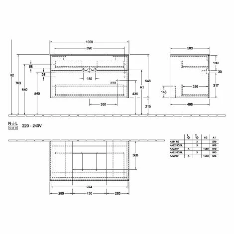Villeroy & Boch Collaro Waschtischunterschrank 100cm Mit 2 Auszügen Und Variabler Beckenposition Arizona Oak Mit Beleuchtung Mittig 50 Cm 3 Villeroy & Boch Collaro Waschtischunterschrank 100cm Mit 2 Auszügen Und Variabler Beckenposition Arizona Oak Mit Beleuchtung Mittig 50 Cm