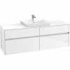 Villeroy & Boch Collaro Waschtischunterschrank 160cm Mit 4 Auszügen Und Variabler Beckenposition Glossy White Mit Beleuchtung Mittig 60 Cm -VILLEROY & BOCH shop 71605402 1