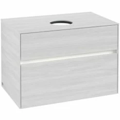 Villeroy & Boch Collaro Waschtischunterschrank 80cm Mit 2 Auszügen White Wood Mit Beleuchtung 3 Villeroy & Boch Collaro Waschtischunterschrank 80cm Mit 2 Auszügen White Wood Mit Beleuchtung -VILLEROY & BOCH shop 71605430 2