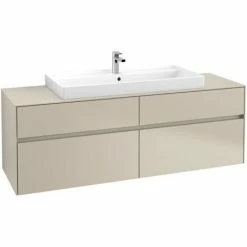 Villeroy & Boch Collaro Waschtischunterschrank 160cm Mit 4 Auszügen Und Variabler Beckenposition Soft Grey Mit Beleuchtung Mittig 100 Cm 3 Villeroy & Boch Collaro Waschtischunterschrank 160cm Mit 4 Auszügen Und Variabler Beckenposition Soft Grey Mit Beleuchtung Mittig 100 Cm -VILLEROY & BOCH shop 71605437 2