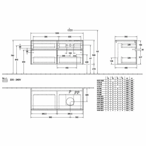 Villeroy & Boch Collaro Waschtischunterschrank 120cm Mit 4 Auszügen Kansas Oak Mit Beleuchtung Rechts 3 Villeroy & Boch Collaro Waschtischunterschrank 120cm Mit 4 Auszügen Kansas Oak Mit Beleuchtung Rechts
