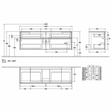 Villeroy & Boch Collaro Waschtischunterschrank 160cm mit 4 Auszügen und variabler Beckenposition Arizona Oak Mit Beleuchtung Mittig 100 cm Villeroy & Boch Collaro Waschtischunterschrank 160cm Mit 4 Auszügen Und Variabler Beckenposition Arizona Oak Mit Beleuchtung Mittig 100 Cm -VILLEROY & BOCH shop 71605452 1