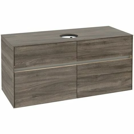 Villeroy & Boch Collaro Waschtischunterschrank 120cm Mit 4 Auszügen Stone Oak Mit Beleuchtung Mittig 4 Villeroy & Boch Collaro Waschtischunterschrank 120cm Mit 4 Auszügen Stone Oak Mit Beleuchtung Mittig – Bild 2
