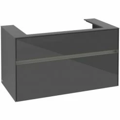 Villeroy & Boch Collaro Waschtischunterschrank 100cm Mit 2 Auszügen Und Variabler Beckenposition Glossy Grey Mit Beleuchtung Mittig 80 Cm 4 Villeroy & Boch Collaro Waschtischunterschrank 100cm Mit 2 Auszügen Und Variabler Beckenposition Glossy Grey Mit Beleuchtung Mittig 80 Cm -VILLEROY & BOCH shop 71605464 3