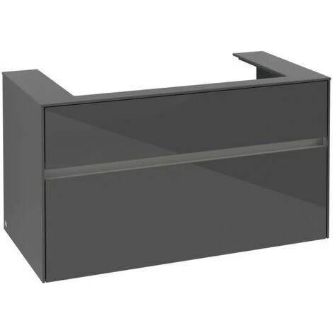 Villeroy & Boch Collaro Waschtischunterschrank 100cm mit 2 Auszügen und variabler Beckenposition Glossy Grey Mit Beleuchtung Mittig 80 cm Villeroy & Boch Collaro Waschtischunterschrank 100cm Mit 2 Auszügen Und Variabler Beckenposition Glossy Grey Mit Beleuchtung Mittig 80 Cm -VILLEROY & BOCH shop 71605464 3