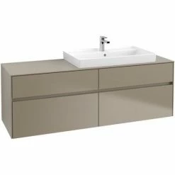Villeroy & Boch Collaro Waschtischunterschrank 160cm Mit 4 Auszügen Und Variabler Beckenposition Truffle Grey Mit Beleuchtung Rechts 80 Cm 3 Villeroy & Boch Collaro Waschtischunterschrank 160cm Mit 4 Auszügen Und Variabler Beckenposition Truffle Grey Mit Beleuchtung Rechts 80 Cm -VILLEROY & BOCH shop 71605465 2