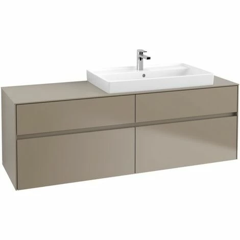 Villeroy & Boch Collaro Waschtischunterschrank 160cm mit 4 Auszügen und variabler Beckenposition Truffle Grey Mit Beleuchtung Rechts 80 cm Villeroy & Boch Collaro Waschtischunterschrank 160cm Mit 4 Auszügen Und Variabler Beckenposition Truffle Grey Mit Beleuchtung Rechts 80 Cm -VILLEROY & BOCH shop 71605465 2