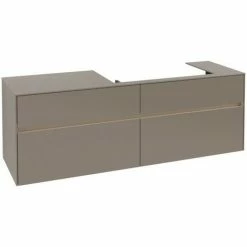 Villeroy & Boch Collaro Waschtischunterschrank 160cm Mit 4 Auszügen Und Variabler Beckenposition Truffle Grey Mit Beleuchtung Rechts 80 Cm 4 Villeroy & Boch Collaro Waschtischunterschrank 160cm Mit 4 Auszügen Und Variabler Beckenposition Truffle Grey Mit Beleuchtung Rechts 80 Cm -VILLEROY & BOCH shop 71605465 3