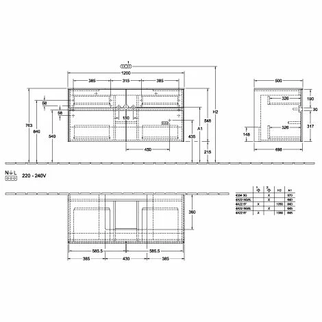 Villeroy & Boch Collaro Waschtischunterschrank Mit 4 Auszügen 120 Cm Soft Grey Ohne Beleuchtung Mittig 3 Villeroy & Boch Collaro Waschtischunterschrank Mit 4 Auszügen 120 Cm Soft Grey Ohne Beleuchtung Mittig