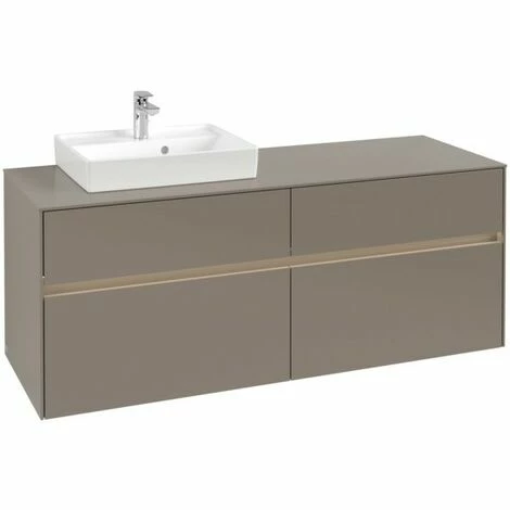 Villeroy & Boch Collaro Waschtischunterschrank mit 4 Auszügen 140 cm Truffle Grey Mit Beleuchtung Links Villeroy & Boch Collaro Waschtischunterschrank Mit 4 Auszügen 140 Cm Truffle Grey Mit Beleuchtung Links -VILLEROY & BOCH shop 71605536 3