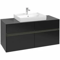 Villeroy & Boch Collaro Waschtischunterschrank Mit 4 Auszügen 120 Cm Black Matt Lacquer Mit Beleuchtung Mittig 7 Villeroy & Boch Collaro Waschtischunterschrank Mit 4 Auszügen 120 Cm Black Matt Lacquer Mit Beleuchtung Mittig -VILLEROY & BOCH shop 71605548 3