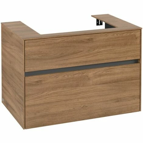Villeroy & Boch Collaro Waschtischunterschrank 80cm Mit 2 Auszügen Kansas Oak Ohne Beleuchtung 4 Villeroy & Boch Collaro Waschtischunterschrank 80cm Mit 2 Auszügen Kansas Oak Ohne Beleuchtung – Bild 2