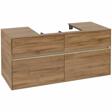 Villeroy & Boch Collaro Waschtischunterschrank Mit 4 Auszügen 120 Cm Kansas Oak Mit Beleuchtung Mittig 4 Villeroy & Boch Collaro Waschtischunterschrank Mit 4 Auszügen 120 Cm Kansas Oak Mit Beleuchtung Mittig – Bild 2