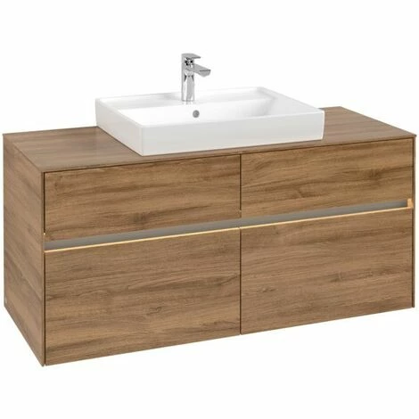Villeroy & Boch Collaro Waschtischunterschrank Mit 4 Auszügen 120 Cm Kansas Oak Mit Beleuchtung Mittig 5 Villeroy & Boch Collaro Waschtischunterschrank Mit 4 Auszügen 120 Cm Kansas Oak Mit Beleuchtung Mittig – Bild 3