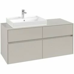 Villeroy & Boch Collaro Waschtischunterschrank Mit 4 Auszügen 120 Cm Soft Grey Ohne Beleuchtung Links 4 Villeroy & Boch Collaro Waschtischunterschrank Mit 4 Auszügen 120 Cm Soft Grey Ohne Beleuchtung Links -VILLEROY & BOCH shop 71605559 3