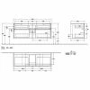 Villeroy & Boch Collaro Waschtischunterschrank Mit 4 Auszügen 140 Cm White Matt Mit Beleuchtung Mittig -VILLEROY & BOCH shop 71605560 1