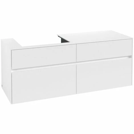 Villeroy & Boch Collaro Waschtischunterschrank mit 4 Auszügen 140 cm White Matt Ohne Beleuchtung Links Villeroy & Boch Collaro Waschtischunterschrank Mit 4 Auszügen 140 Cm White Matt Ohne Beleuchtung Links -VILLEROY & BOCH shop 71605568 2