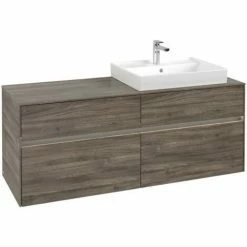 Villeroy & Boch Collaro Waschtischunterschrank Mit 4 Auszügen 140 Cm Stone Oak Mit Beleuchtung Rechts 5 Villeroy & Boch Collaro Waschtischunterschrank Mit 4 Auszügen 140 Cm Stone Oak Mit Beleuchtung Rechts -VILLEROY & BOCH shop 71605573 2
