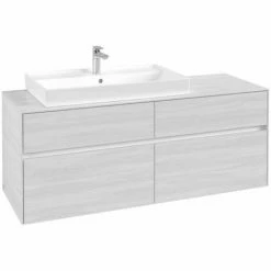 Villeroy & Boch Collaro Waschtischunterschrank 140cm Mit 4 Auszügen White Wood Ohne Beleuchtung Links -VILLEROY & BOCH shop 71605584 3