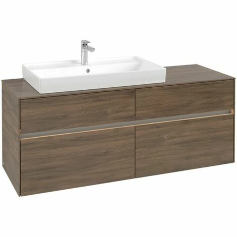 Villeroy & Boch Collaro Waschtischunterschrank 140cm Mit 4 Auszügen Arizona Oak Mit Beleuchtung Links 5 Villeroy & Boch Collaro Waschtischunterschrank 140cm Mit 4 Auszügen Arizona Oak Mit Beleuchtung Links – Bild 3
