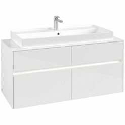 Villeroy & Boch Collaro Waschtischunterschrank 120cm Mit 4 Auszügen Glossy White Mit Beleuchtung 7 Villeroy & Boch Collaro Waschtischunterschrank 120cm Mit 4 Auszügen Glossy White Mit Beleuchtung -VILLEROY & BOCH shop 71605587 3