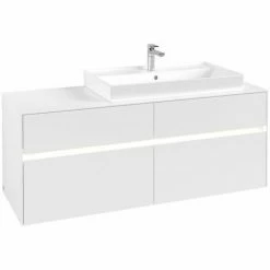 Villeroy & Boch Collaro Waschtischunterschrank 140cm Mit 4 Auszügen White Matt Mit Beleuchtung Rechts 7 Villeroy & Boch Collaro Waschtischunterschrank 140cm Mit 4 Auszügen White Matt Mit Beleuchtung Rechts -VILLEROY & BOCH shop 71605589 3