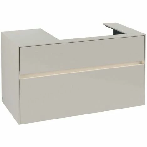 Villeroy & Boch Collaro Waschtischunterschrank 100cm mit 2 Auszügen und variabler Beckenposition Soft Grey Mit Beleuchtung Rechts 60 cm Villeroy & Boch Collaro Waschtischunterschrank 100cm Mit 2 Auszügen Und Variabler Beckenposition Soft Grey Mit Beleuchtung Rechts 60 Cm -VILLEROY & BOCH shop 71605650 3