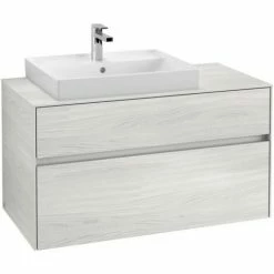 Villeroy & Boch Collaro Waschtischunterschrank 100cm Mit 2 Auszügen Und Variabler Beckenposition White Wood Mit Beleuchtung Links 60 Cm 6 Villeroy & Boch Collaro Waschtischunterschrank 100cm Mit 2 Auszügen Und Variabler Beckenposition White Wood Mit Beleuchtung Links 60 Cm -VILLEROY & BOCH shop 71605652 2