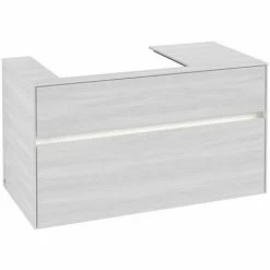 Villeroy & Boch Collaro Waschtischunterschrank 100cm Mit 2 Auszügen Und Variabler Beckenposition White Wood Mit Beleuchtung Links 60 Cm 7 Villeroy & Boch Collaro Waschtischunterschrank 100cm Mit 2 Auszügen Und Variabler Beckenposition White Wood Mit Beleuchtung Links 60 Cm -VILLEROY & BOCH shop 71605652 3