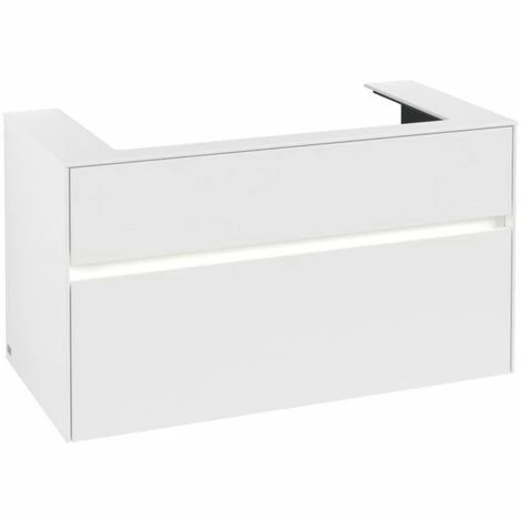 Villeroy & Boch Collaro Waschtischunterschrank 100cm mit 2 Auszügen und variabler Beckenposition White Matt Mit Beleuchtung Mittig 80 cm Villeroy & Boch Collaro Waschtischunterschrank 100cm Mit 2 Auszügen Und Variabler Beckenposition White Matt Mit Beleuchtung Mittig 80 Cm -VILLEROY & BOCH shop 71605659 3