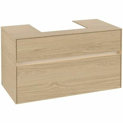 Villeroy & Boch Collaro Waschtischunterschrank 100cm mit 2 Auszügen und variabler Beckenposition Nordic Oak Mit Beleuchtung Mittig 50 cm Villeroy & Boch Collaro Waschtischunterschrank 100cm Mit 2 Auszügen Und Variabler Beckenposition Nordic Oak Mit Beleuchtung Mittig 50 Cm -VILLEROY & BOCH shop 71605665 3