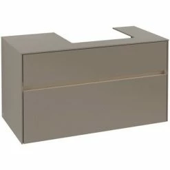 Villeroy & Boch Collaro Waschtischunterschrank 100cm Mit 2 Auszügen Und Variabler Beckenposition Truffle Grey Mit Beleuchtung Rechts 50 Cm 4 Villeroy & Boch Collaro Waschtischunterschrank 100cm Mit 2 Auszügen Und Variabler Beckenposition Truffle Grey Mit Beleuchtung Rechts 50 Cm -VILLEROY & BOCH shop 71605666 3