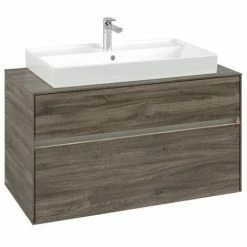 Villeroy & Boch Collaro Waschtischunterschrank 100cm Mit 2 Auszügen Und Variabler Beckenposition Stone Oak Mit Beleuchtung Mittig 80 Cm 4 Villeroy & Boch Collaro Waschtischunterschrank 100cm Mit 2 Auszügen Und Variabler Beckenposition Stone Oak Mit Beleuchtung Mittig 80 Cm -VILLEROY & BOCH shop 71605668 3