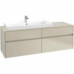 Villeroy & Boch Collaro Waschtischunterschrank 160cm Mit 4 Auszügen Und Variabler Beckenposition Soft Grey Mit Beleuchtung Links 100 Cm 3 Villeroy & Boch Collaro Waschtischunterschrank 160cm Mit 4 Auszügen Und Variabler Beckenposition Soft Grey Mit Beleuchtung Links 100 Cm -VILLEROY & BOCH shop 71605708 2