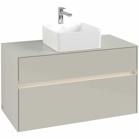 Villeroy & Boch Collaro Waschtischunterschrank 100cm mit 2 Auszügen Soft Grey Mit Beleuchtung Mittig Villeroy & Boch Collaro Waschtischunterschrank 100cm Mit 2 Auszügen Soft Grey Mit Beleuchtung Mittig -VILLEROY & BOCH shop 71605714 3
