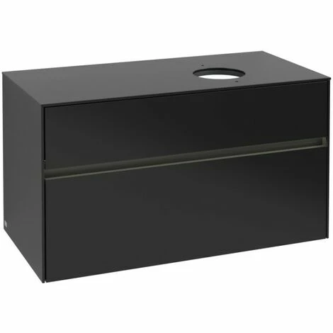 Villeroy & Boch Collaro Waschtischunterschrank 100cm mit 2 Auszügen Black Matt Lacquer Mit Beleuchtung Rechts Villeroy & Boch Collaro Waschtischunterschrank 100cm Mit 2 Auszügen Black Matt Lacquer Mit Beleuchtung Rechts -VILLEROY & BOCH shop 71605725 2