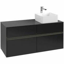 Villeroy & Boch Collaro Waschtischunterschrank 120cm Mit 4 Auszügen Black Matt Lacquer Mit Beleuchtung Rechts 7 Villeroy & Boch Collaro Waschtischunterschrank 120cm Mit 4 Auszügen Black Matt Lacquer Mit Beleuchtung Rechts -VILLEROY & BOCH shop 71605738 3