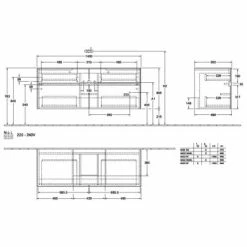 Villeroy & Boch Collaro Waschtischunterschrank Mit 4 Auszügen 140 Cm White Matt Ohne Beleuchtung Mittig