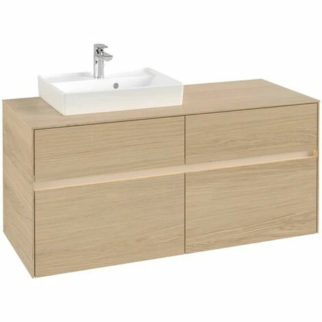 Villeroy & Boch Collaro Waschtischunterschrank Mit 4 Auszügen 120 Cm Nordic Oak Mit Beleuchtung Links 5 Villeroy & Boch Collaro Waschtischunterschrank Mit 4 Auszügen 120 Cm Nordic Oak Mit Beleuchtung Links – Bild 3