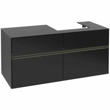 Villeroy & Boch Collaro Waschtischunterschrank mit 4 Auszügen 120 cm Black Matt Lacquer Mit Beleuchtung Rechts Villeroy & Boch Collaro Waschtischunterschrank Mit 4 Auszügen 120 Cm Black Matt Lacquer Mit Beleuchtung Rechts -VILLEROY & BOCH shop 71605785 2
