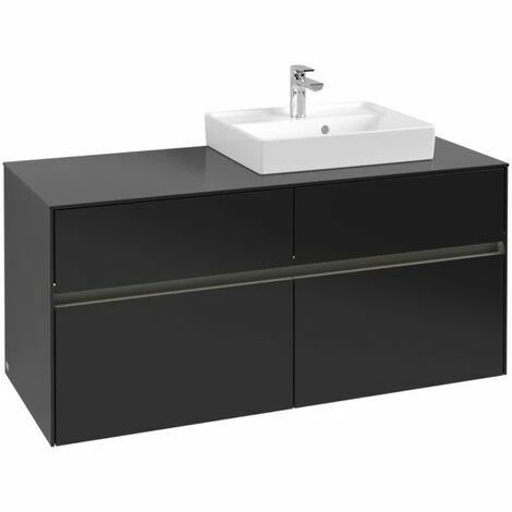 Villeroy & Boch Collaro Waschtischunterschrank mit 4 Auszügen 120 cm Black Matt Lacquer Mit Beleuchtung Rechts Villeroy & Boch Collaro Waschtischunterschrank Mit 4 Auszügen 120 Cm Black Matt Lacquer Mit Beleuchtung Rechts -VILLEROY & BOCH shop 71605785 3