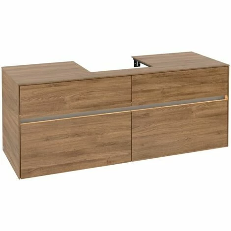 Villeroy & Boch Collaro Waschtischunterschrank Mit 4 Auszügen 140 Cm Kansas Oak Mit Beleuchtung Mittig 4 Villeroy & Boch Collaro Waschtischunterschrank Mit 4 Auszügen 140 Cm Kansas Oak Mit Beleuchtung Mittig – Bild 2