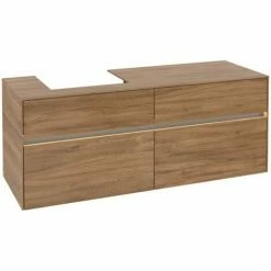 Villeroy & Boch Collaro Waschtischunterschrank Mit 4 Auszügen 140 Cm Kansas Oak Mit Beleuchtung Links -VILLEROY & BOCH shop 71605794 2