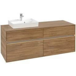 Villeroy & Boch Collaro Waschtischunterschrank Mit 4 Auszügen 140 Cm Kansas Oak Mit Beleuchtung Links -VILLEROY & BOCH shop 71605794 3