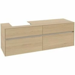 Villeroy & Boch Collaro Waschtischunterschrank 160cm Mit 4 Auszügen Nordic Oak Ohne Beleuchtung Links 6 Villeroy & Boch Collaro Waschtischunterschrank 160cm Mit 4 Auszügen Nordic Oak Ohne Beleuchtung Links -VILLEROY & BOCH shop 71605798 2